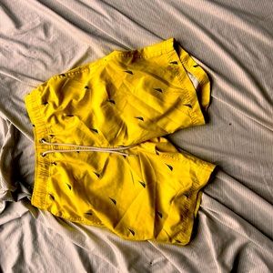 Nautical swimming trunks